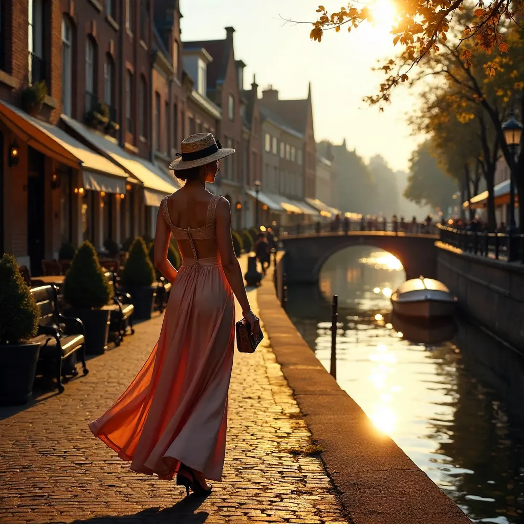 Elegant Woman by Lille Canal in Vintage Fashion