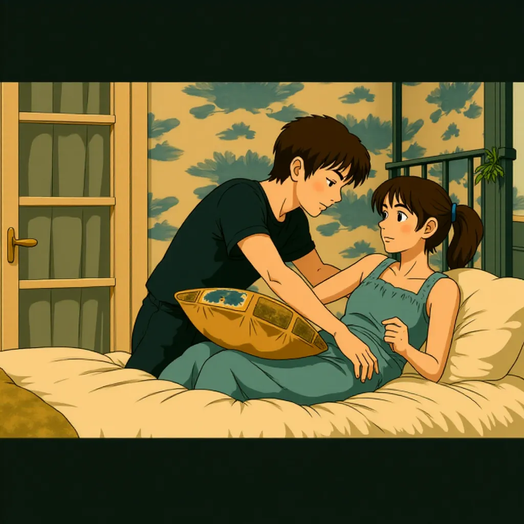 Zooey Deschanel and Joseph Gordon-Levitt in 500 Days of Summer (2009) - Anime style