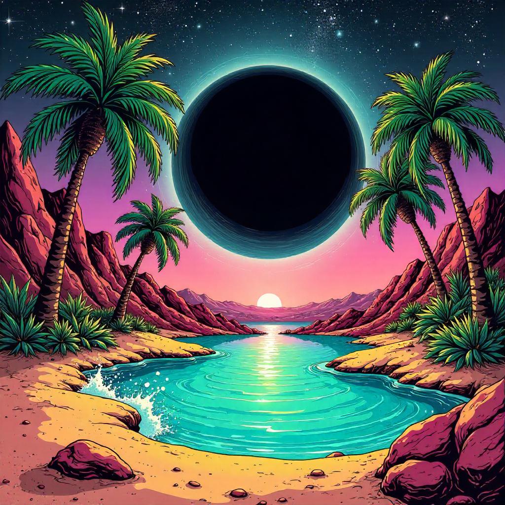 Black Hole Oasis: A Comic Book Splash