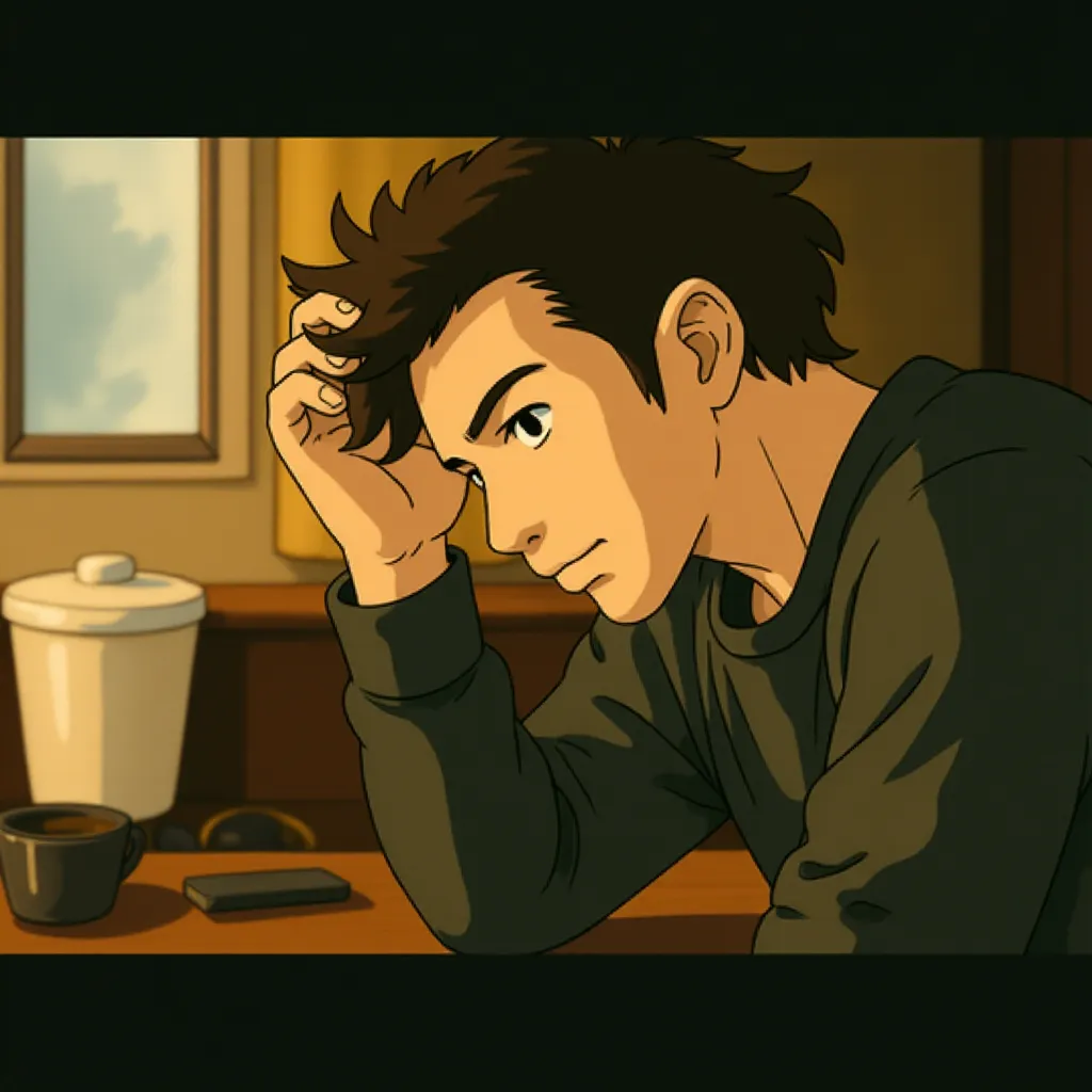 Liam Neeson in The Grey (2011) - Anime style