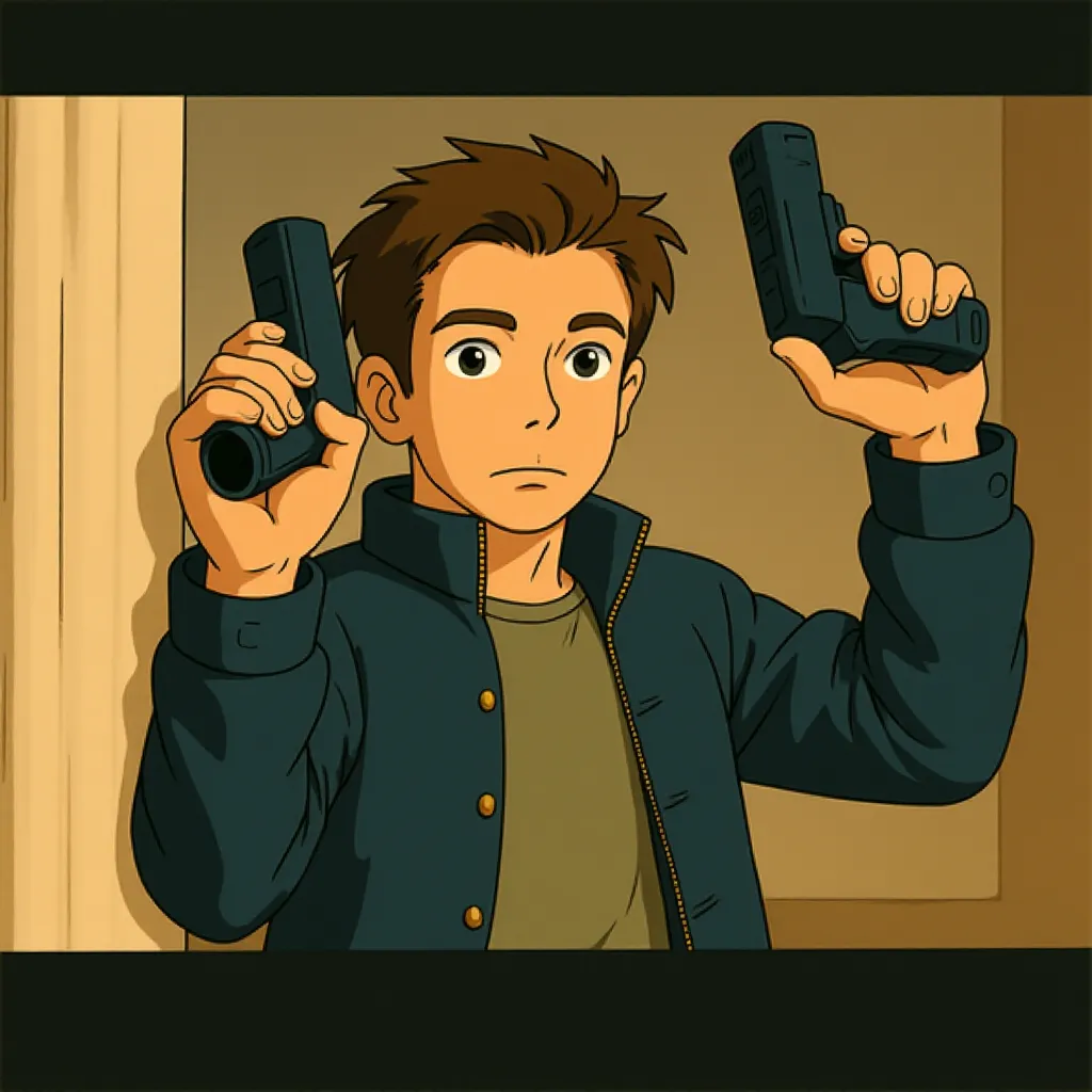 Jeremy Renner in The Bourne Legacy (2012) - Anime style