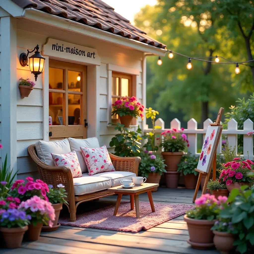 Sunlit Patio at Mini Maison Art