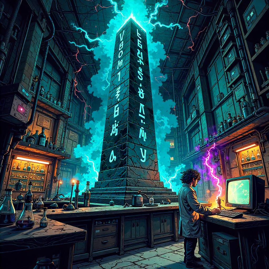 Obelisk in the Mad Scientist Lab