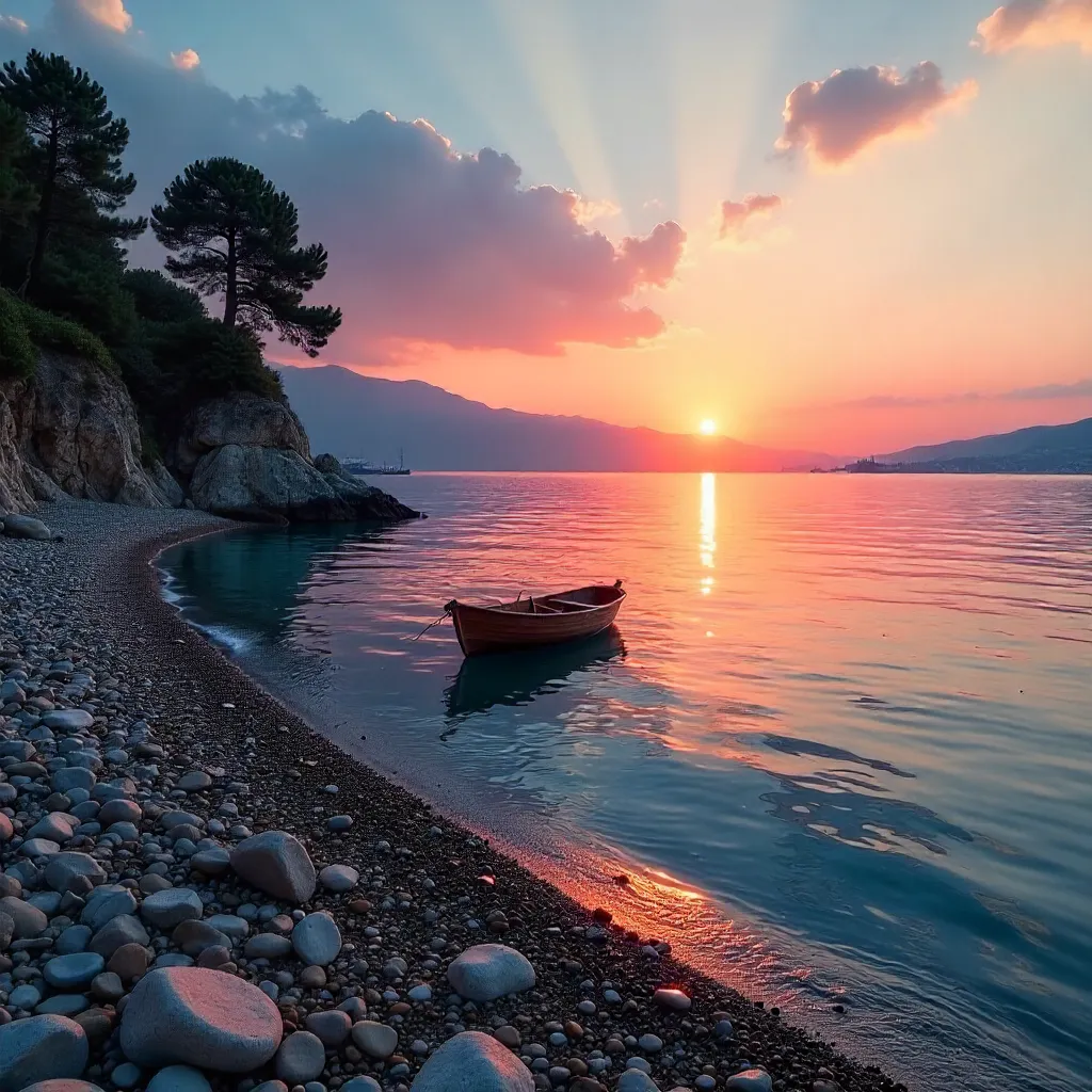 Sunset over Antalya's Tranquil Coast