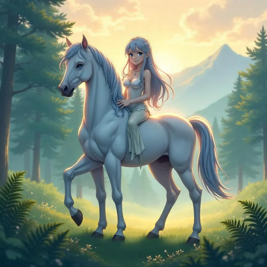 Dawn Mist Centaur in Anime Style