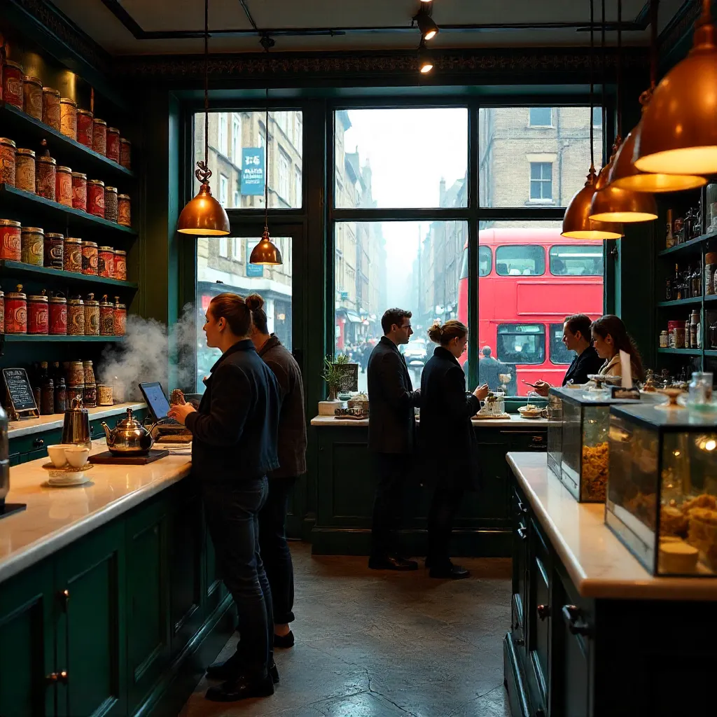 Adventurous Tea Browsing in a London Store