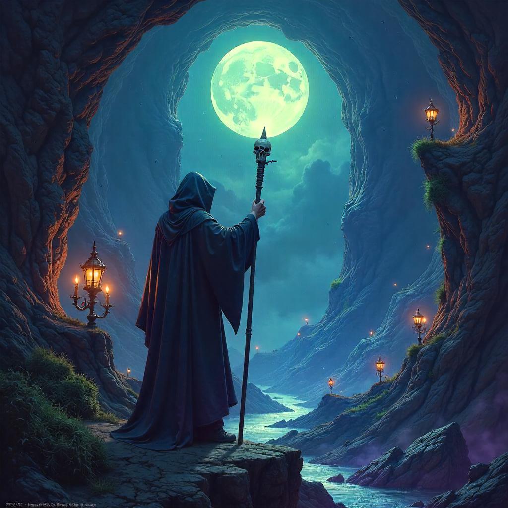 Necromancer Mindscape: Concept Art Within a Mind