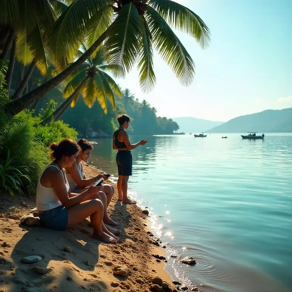 Goan Riverbank Moments: Youth Exploring Nature