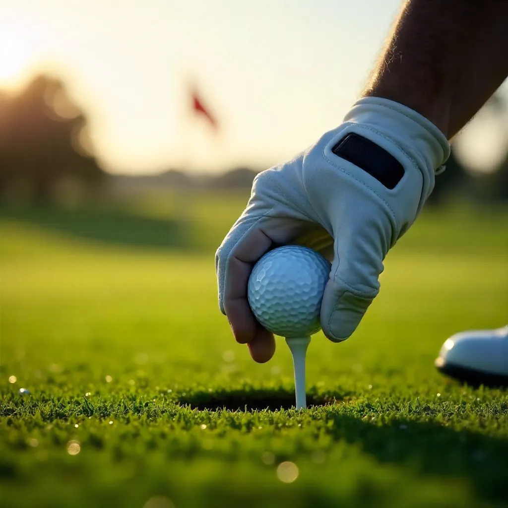 Calm Precision: Placing the Ball on the Tee
