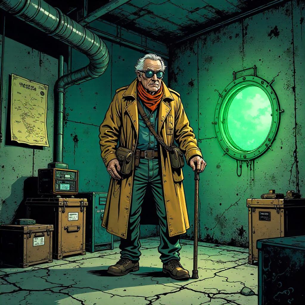 Bunker Sentinel: An Elderly Comic Hero