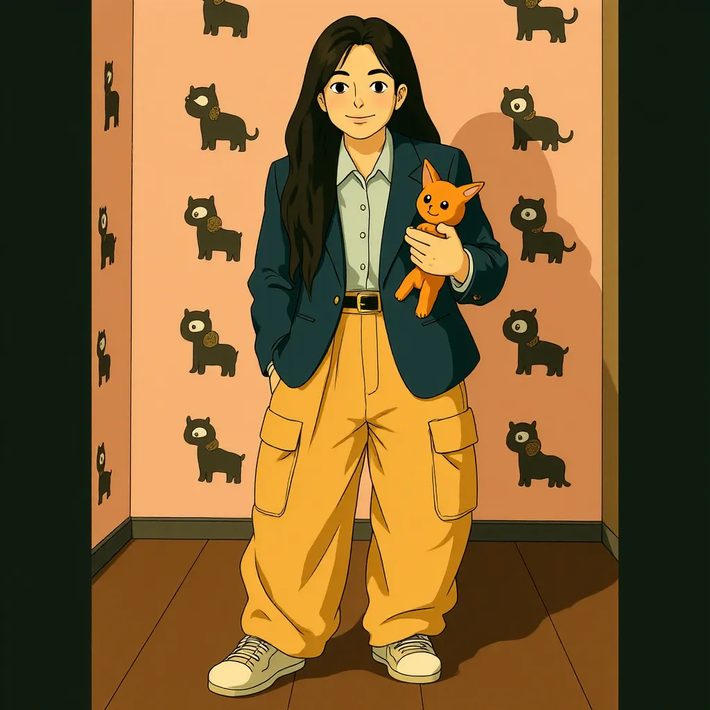 Demi Moore at an event for The Substance (2024) - Ghibli style