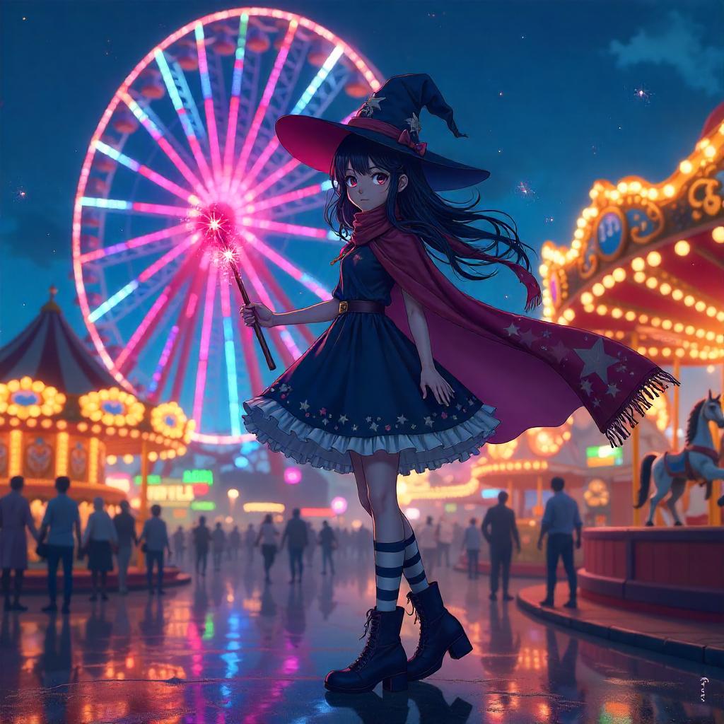 Witch at Night: Anime in an Amusement Park