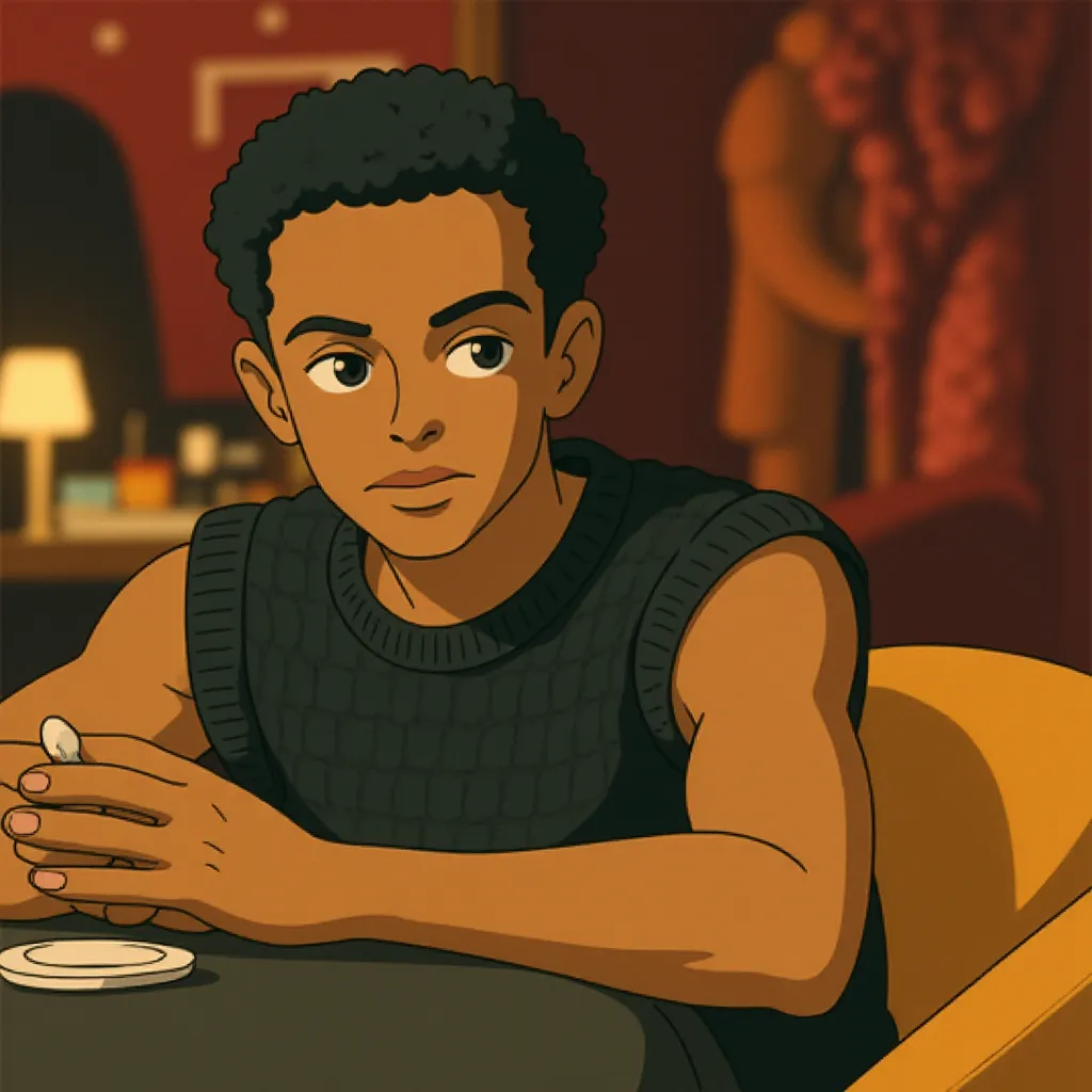 Brad Pitt and Damson Idris in F1: The Movie (2025) - Ghibli style
