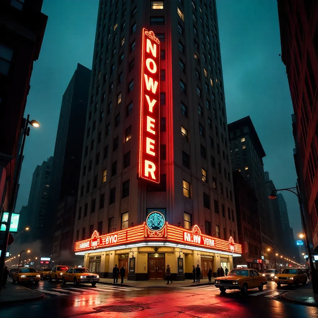 Neon Night at the New Yorker Hotel