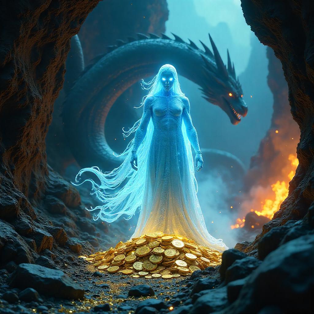 Photorealistic Specter in a Dragon's Lair