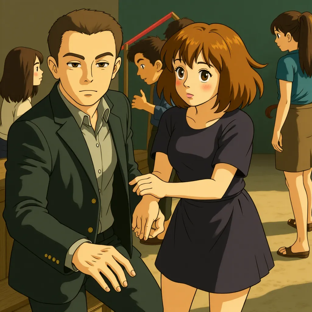 Justin Timberlake and Amanda Seyfried in In Time (2011) - Anime style