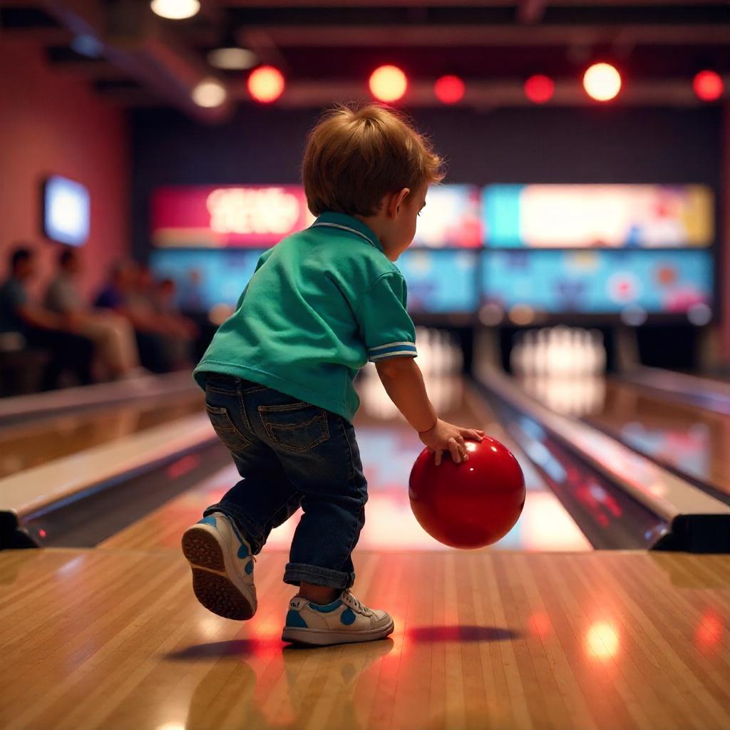 Photorealistic Dwarf at the Bowling Alley
