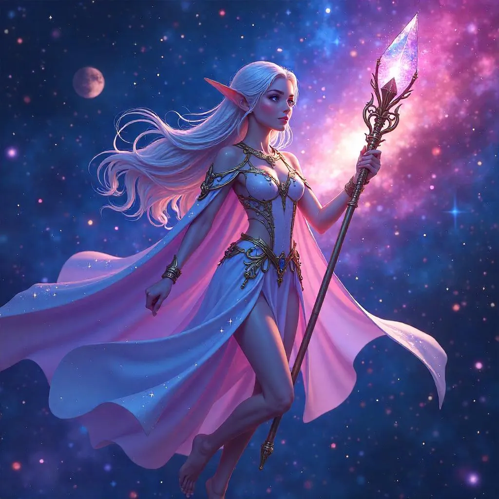 Starbound Elf: Anime Style Among the Stars
