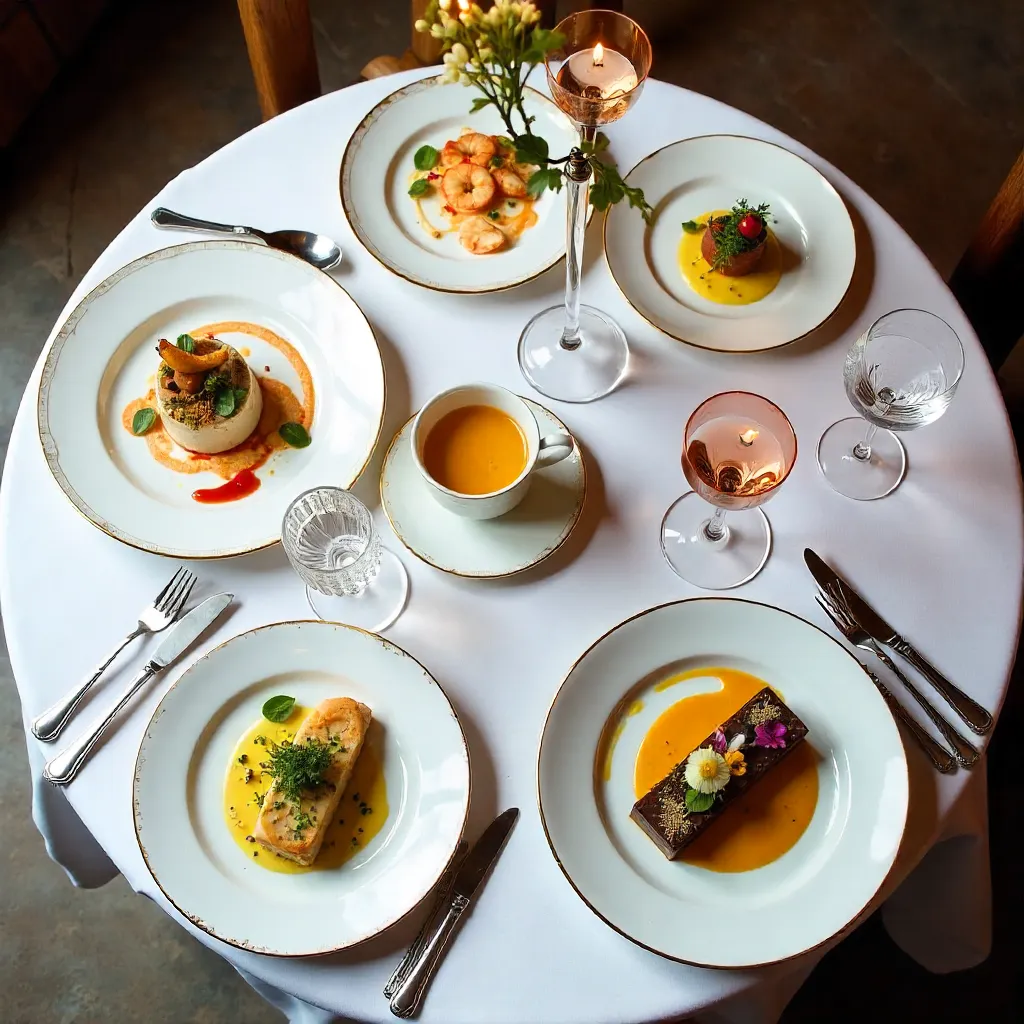 Bird's-Eye Gourmet Dining in Vonnas, France