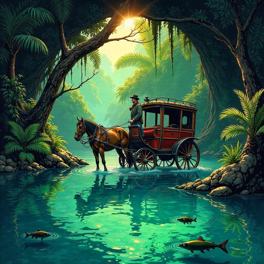 Hidden Lagoon Carriage: Comic Splash