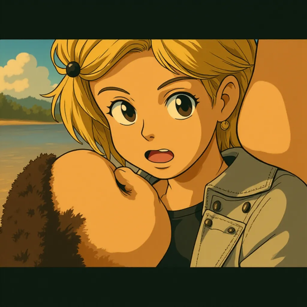 Will Smith and Margot Robbie in Focus (2015) - Anime style