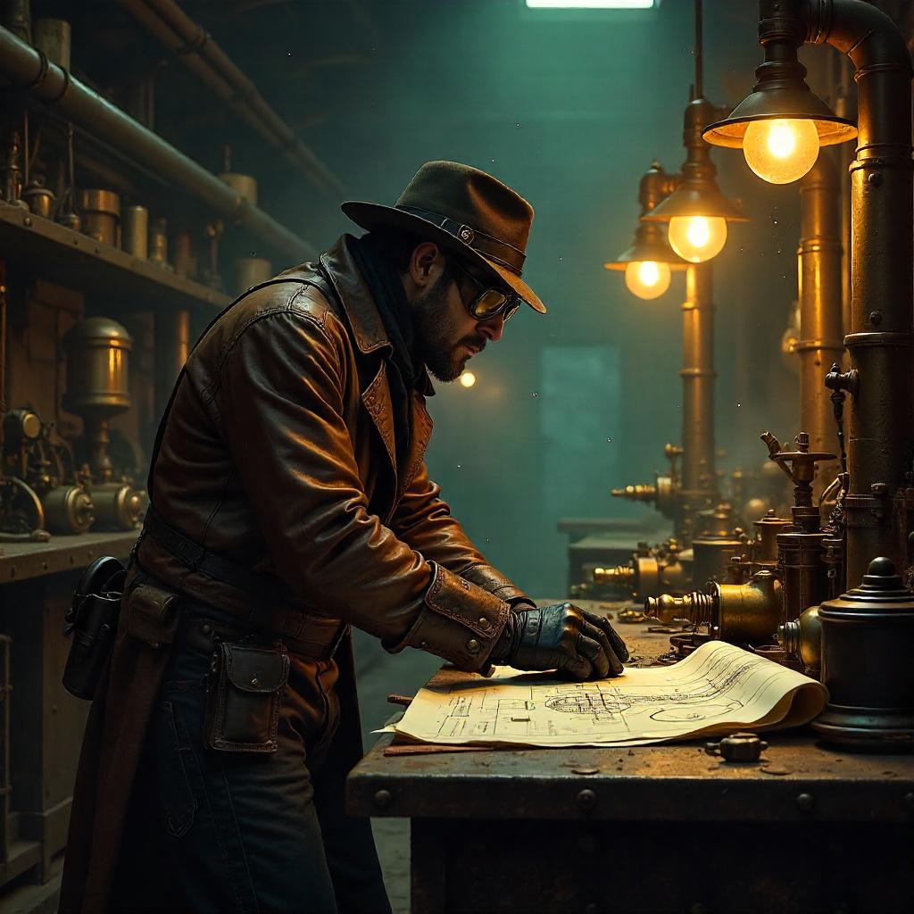Steampunk Workshop Thief — Concept Art