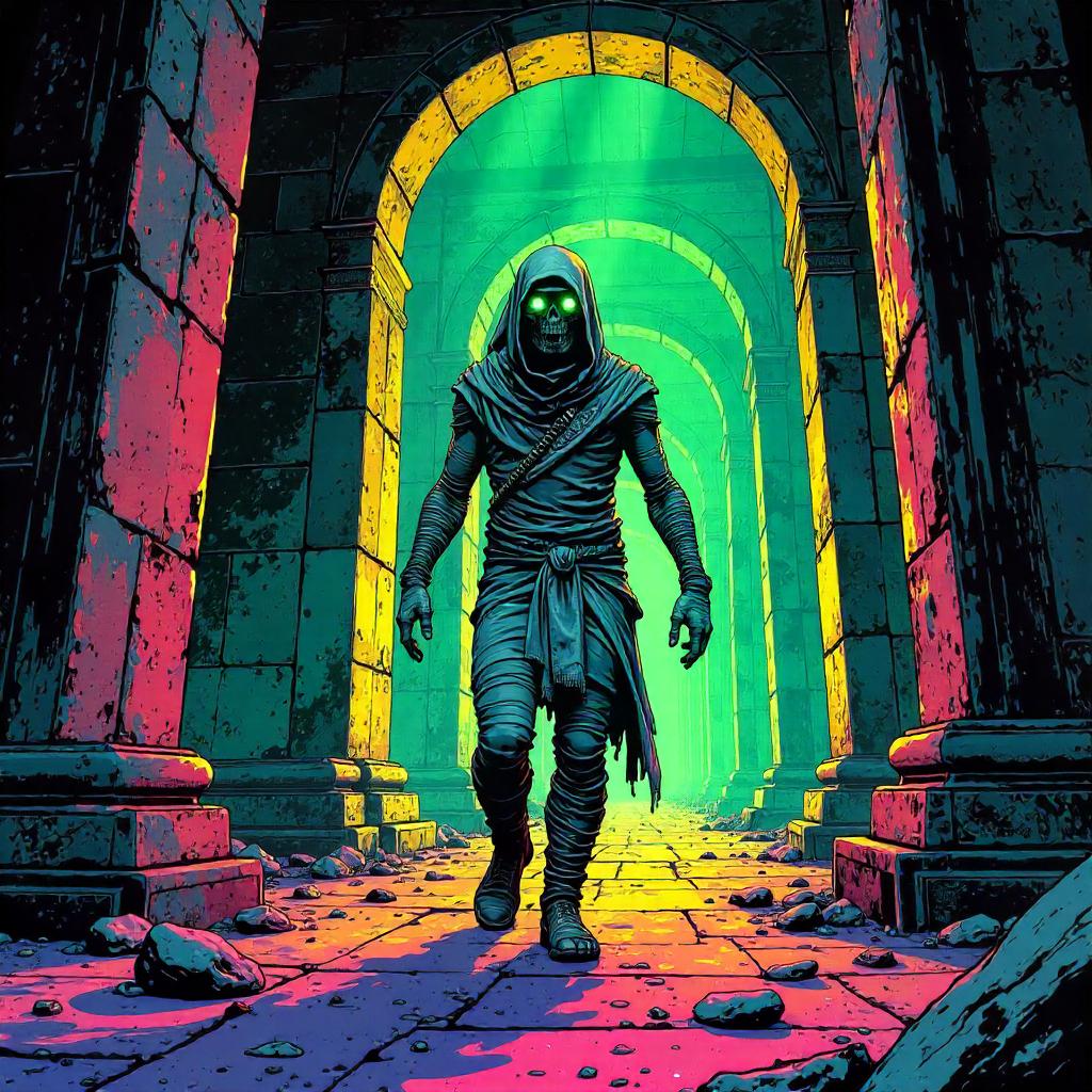 Mummy in a Mirror Dimension – Comic Style