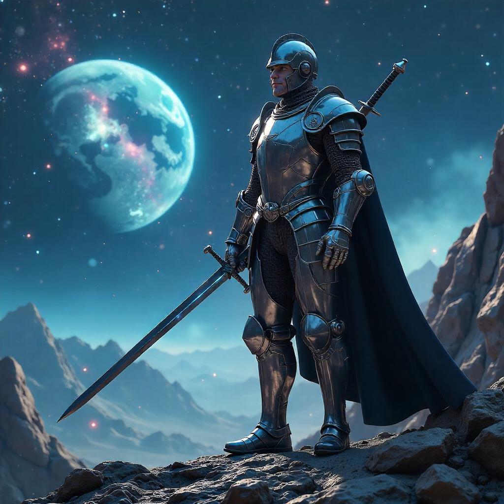 Stellar Knight: A 3D Space Armor Render