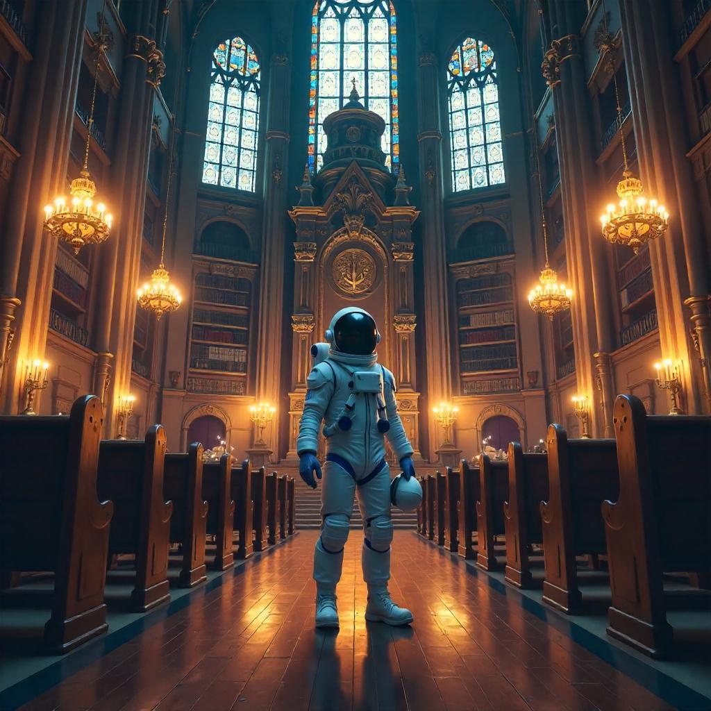 Astronaut in an Anime Synagogue