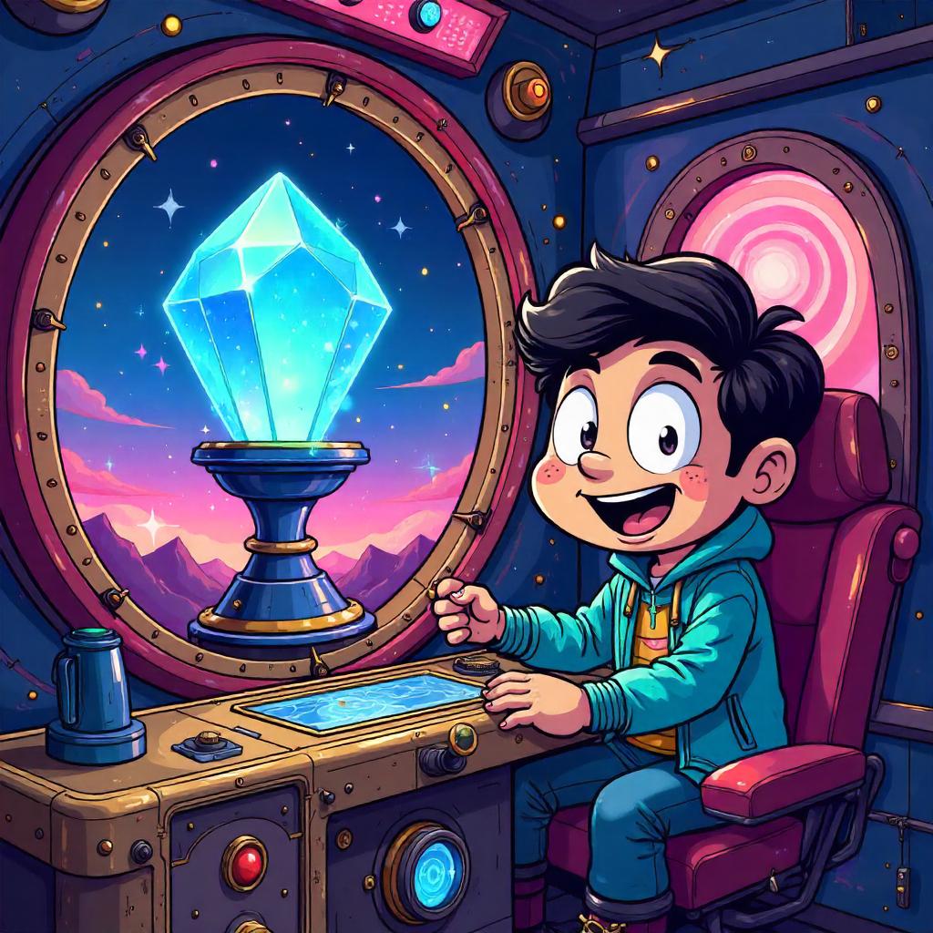 Time-Traveling Soul Gem in a Cartoon Machine