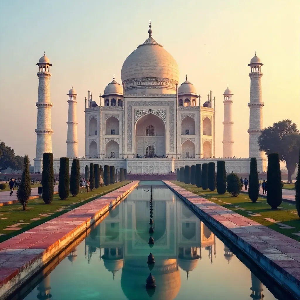 Sunrise Serenade: Taj Mahal at Dawn