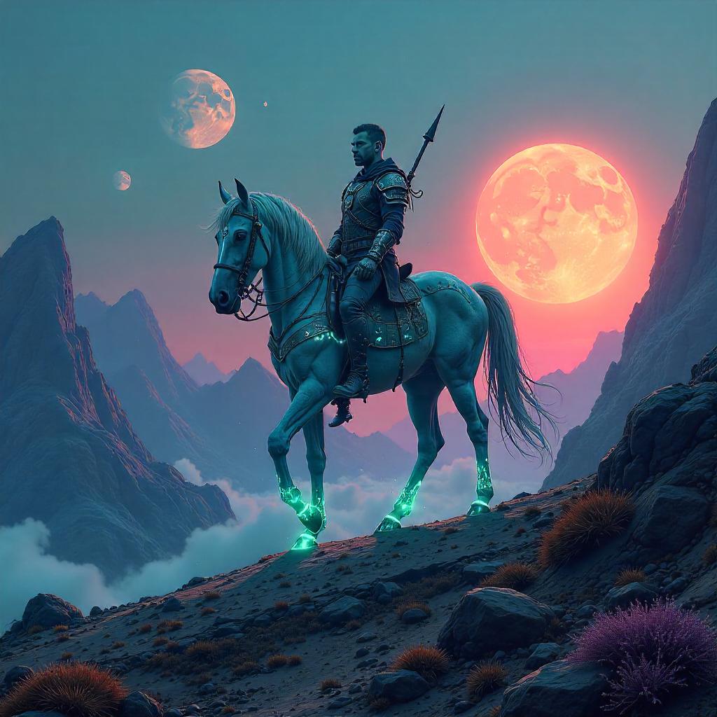 Centaur Concept Art on an Alien World