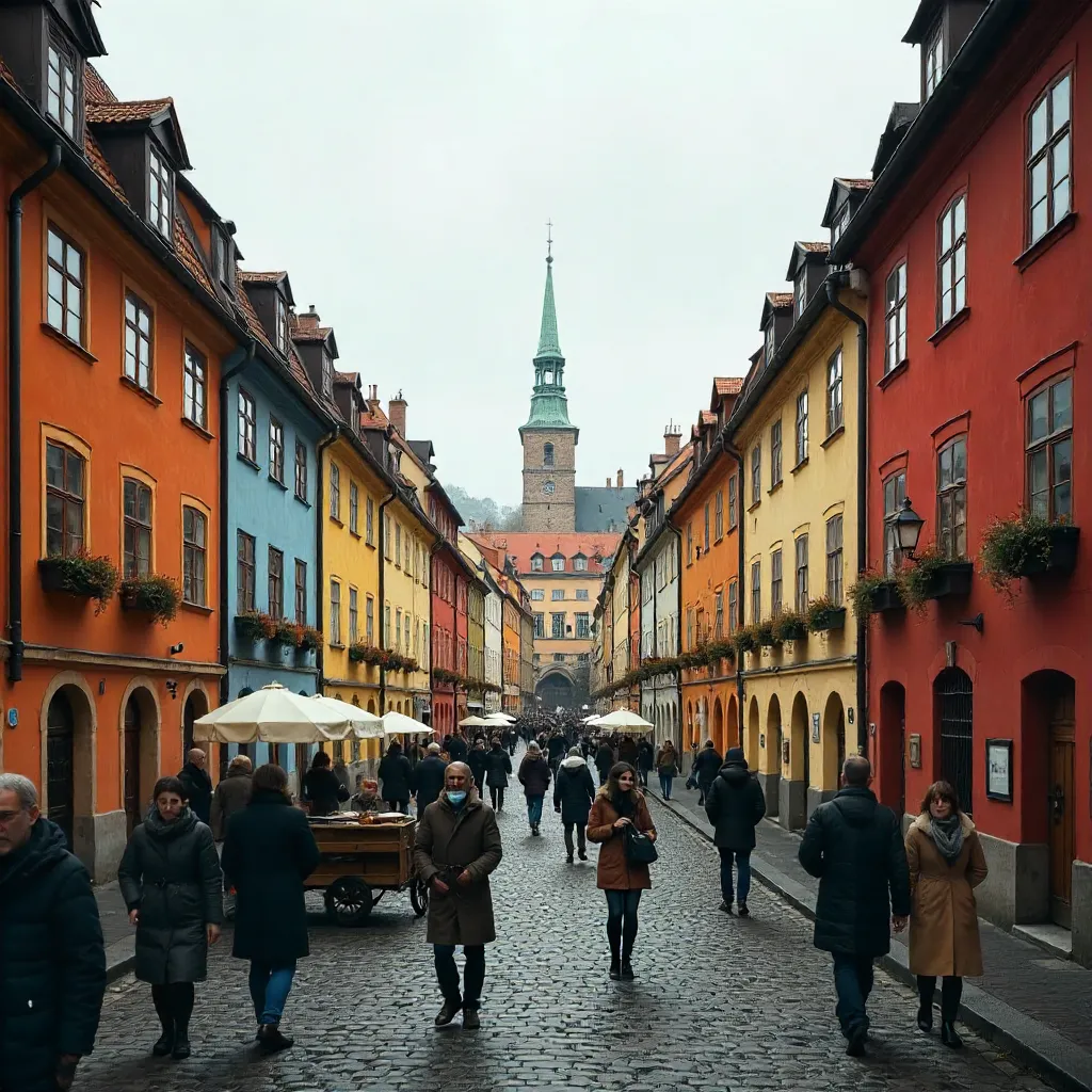 Colorful Facades of Stortorget in Gamla Stan