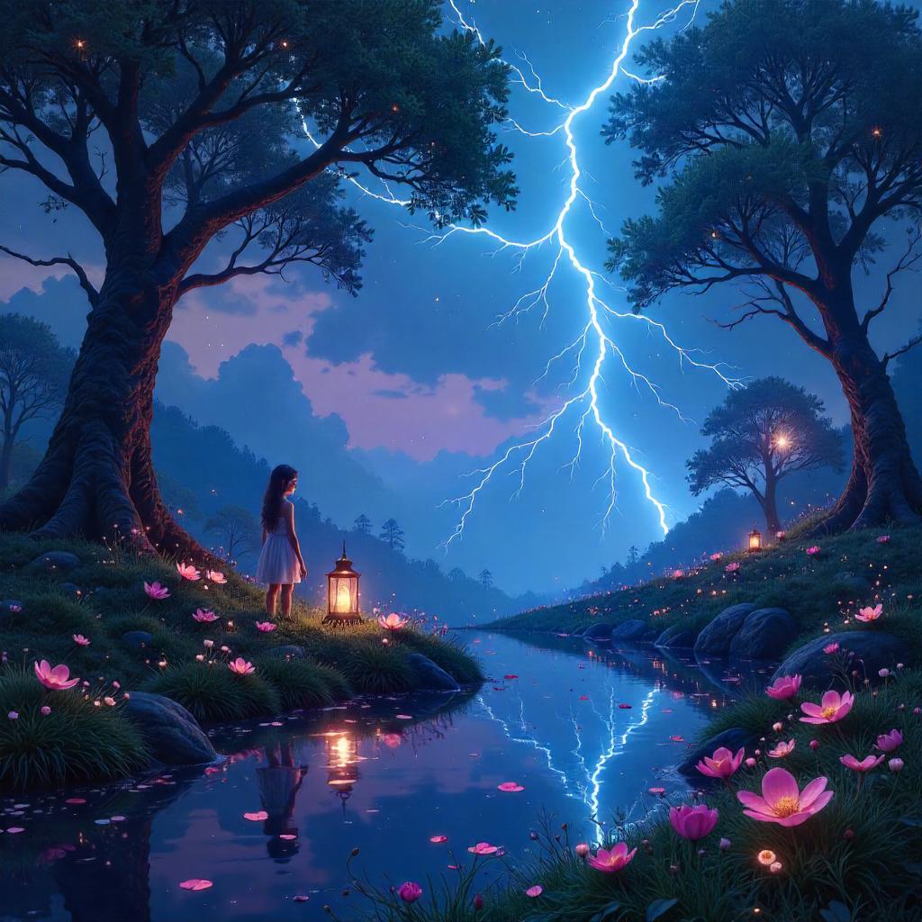 Neon Lightning in a Fairy Wonderland