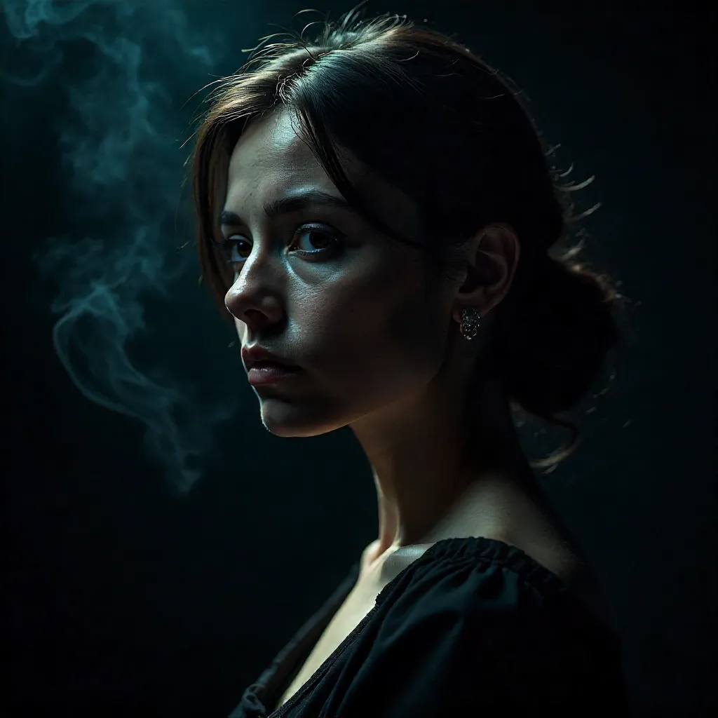 Low-Key Portrait: Shadows Whisper Identity