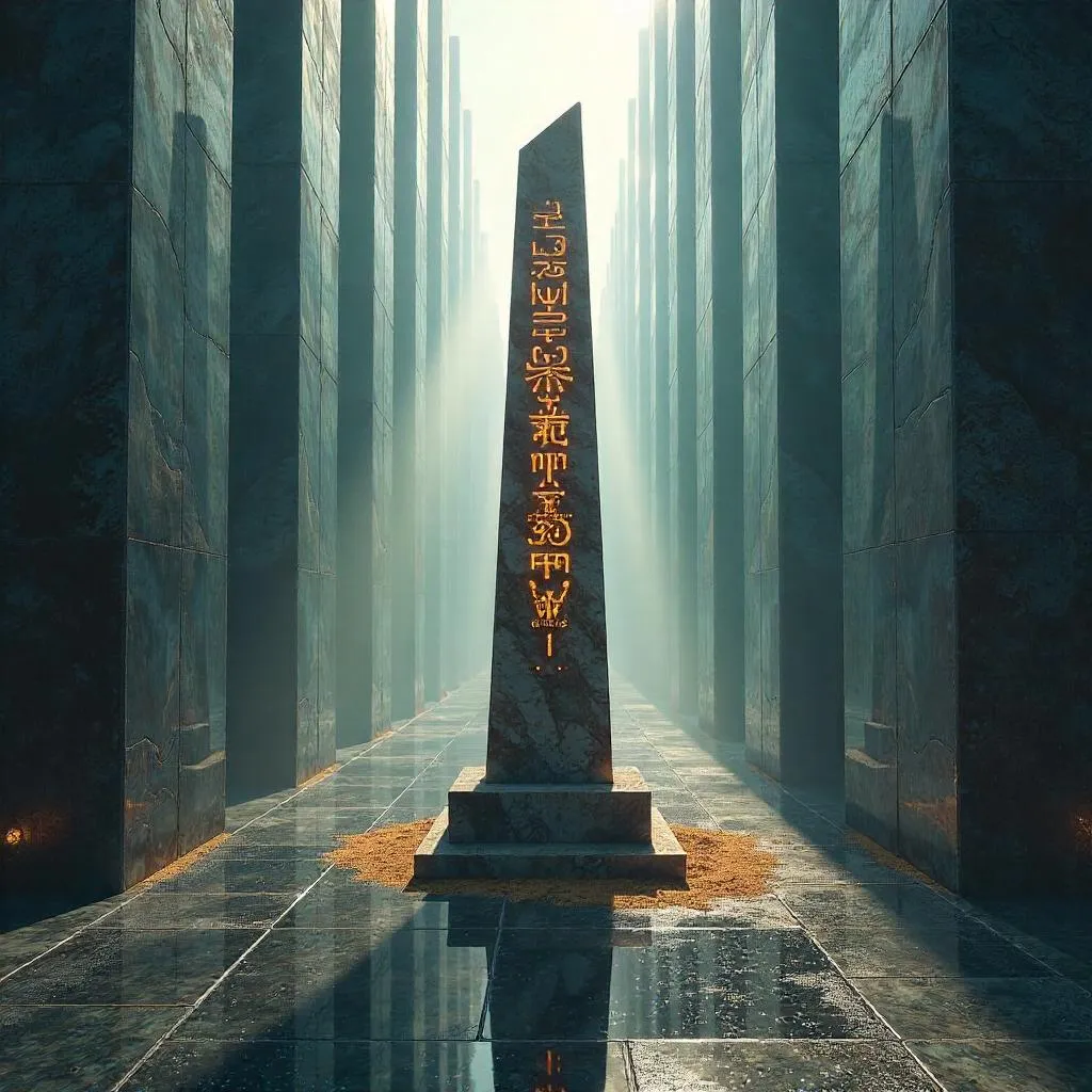 Obelisk in the Infinite Mirror Maze