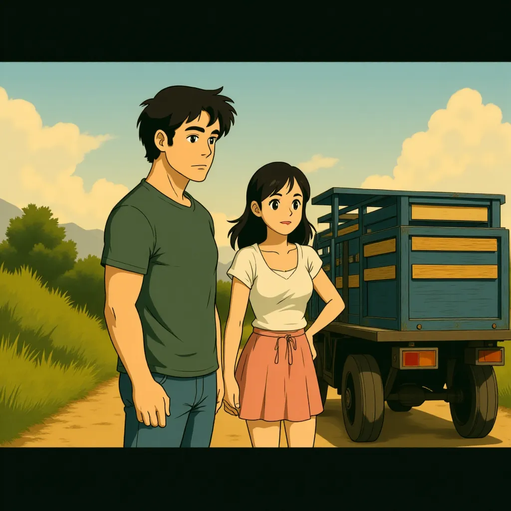 Sylvester Stallone and Giselle Itié in The Expendables (2010) - Anime style