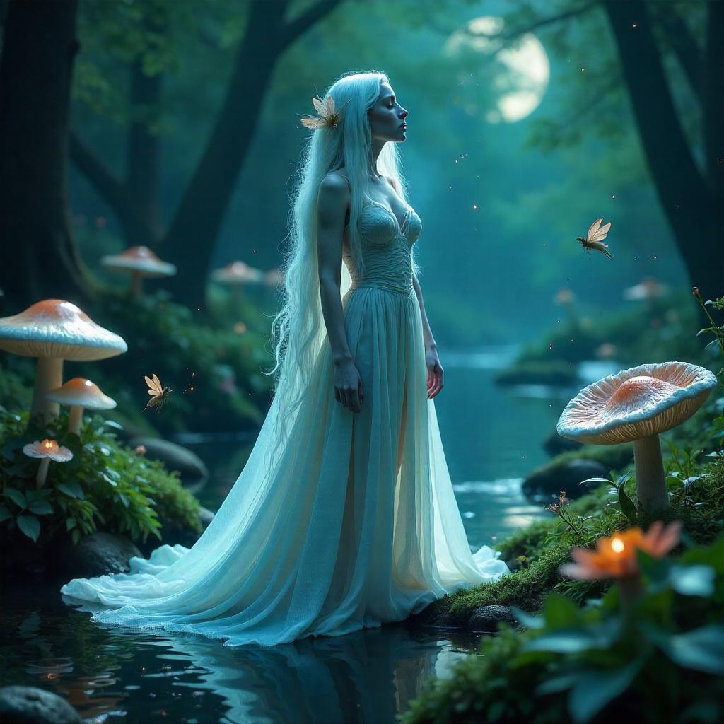 Photoreal Banshee in a Fairy Wonderland