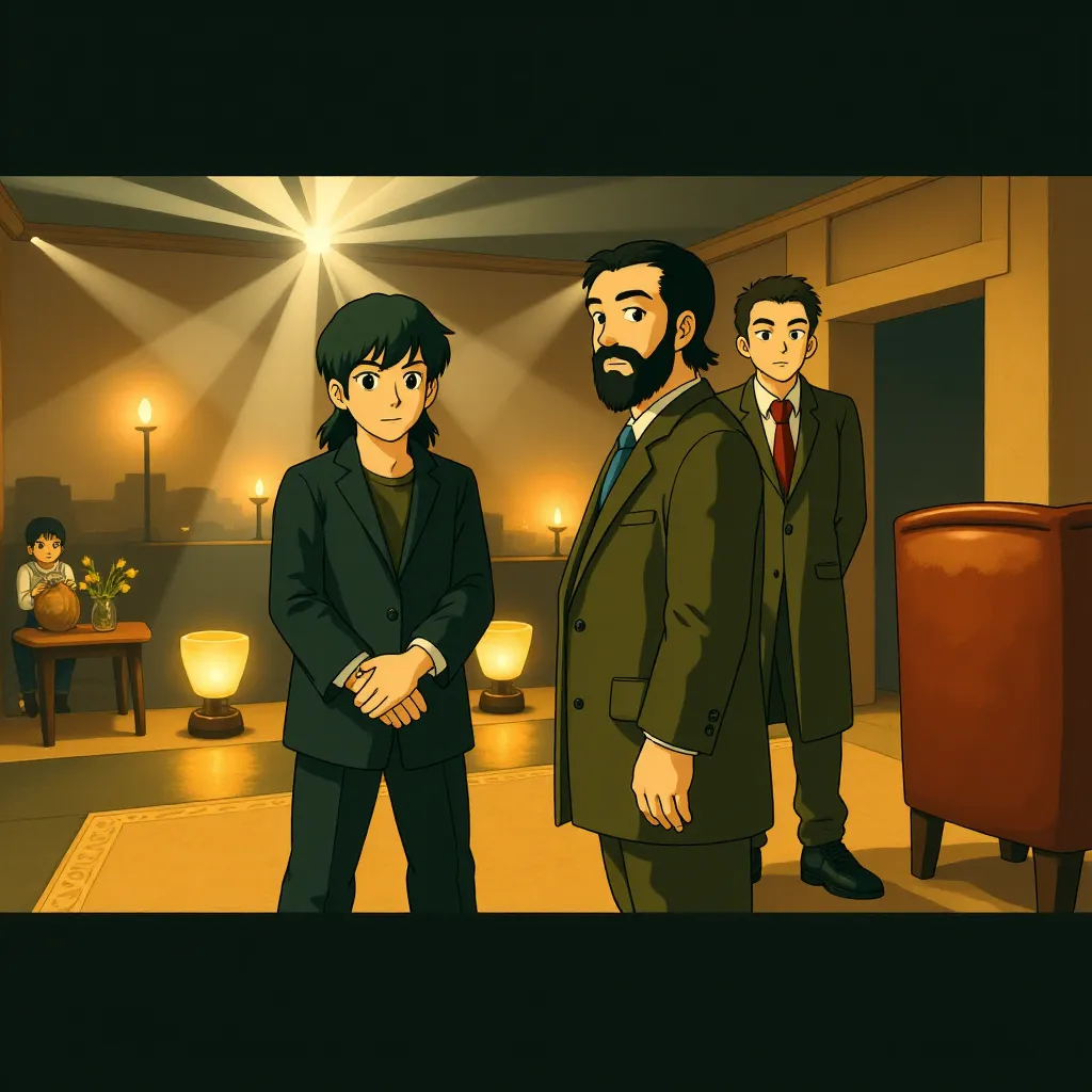 Keanu Reeves, Jessica Henwick, and Yahya Abdul-Mateen II in The Matrix Resurrections (2021) - Anime style