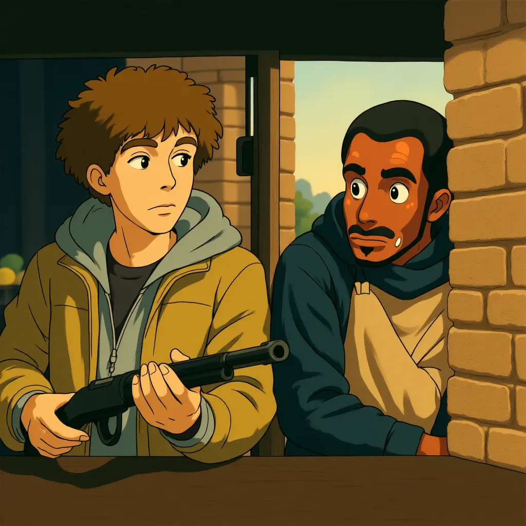 Jesse Eisenberg in Zombieland (2009) - Anime style