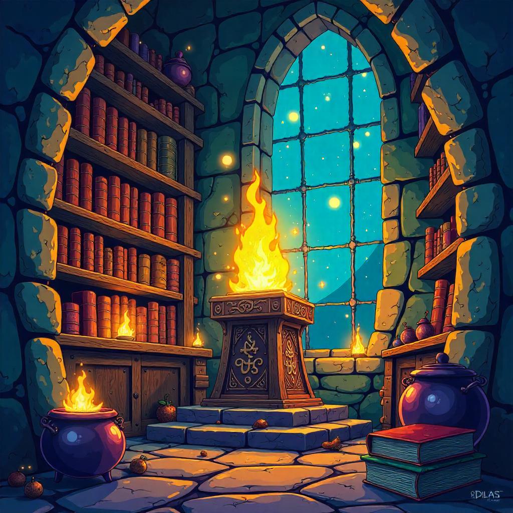 Whimsical Sacred Relic in the Wizard's Tower
