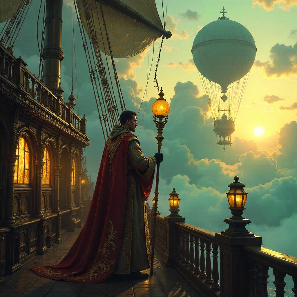 Priest on a Skyship: Concept Art