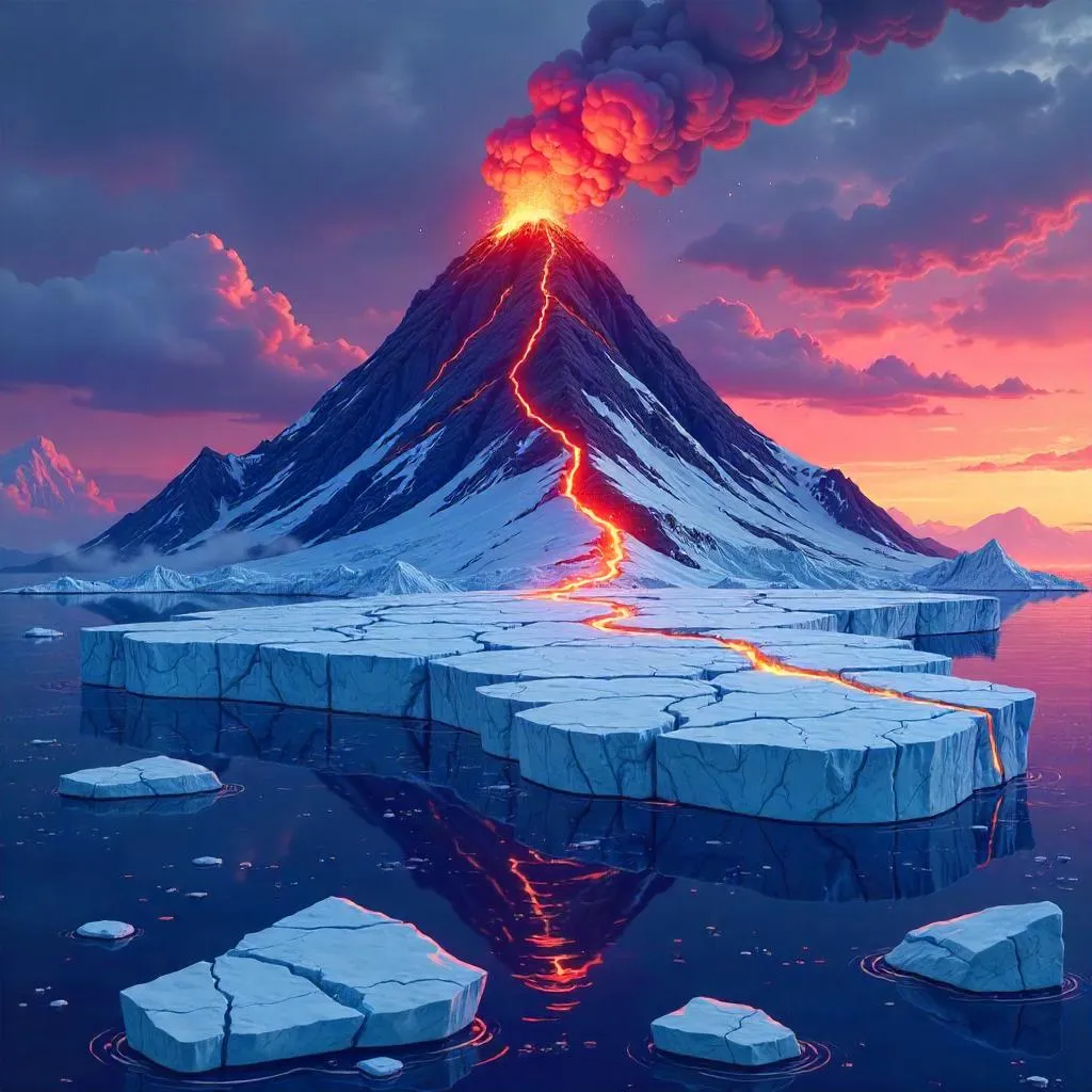 Volcano on a Floating Iceberg: Anime Epic