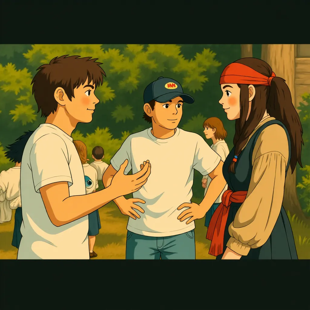 Johnny Depp, Jerry Bruckheimer, and Gore Verbinski in Pirates of the Caribbean: Dead Man's Chest (2006) - Anime style