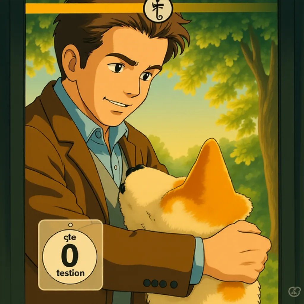 Richard Gere in Hachi: A Dog's Tale (2009) - Anime style
