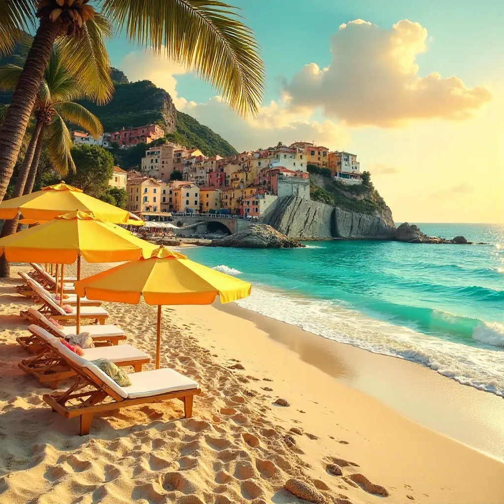 Yellow Umbrella Beach and Coastal Village
