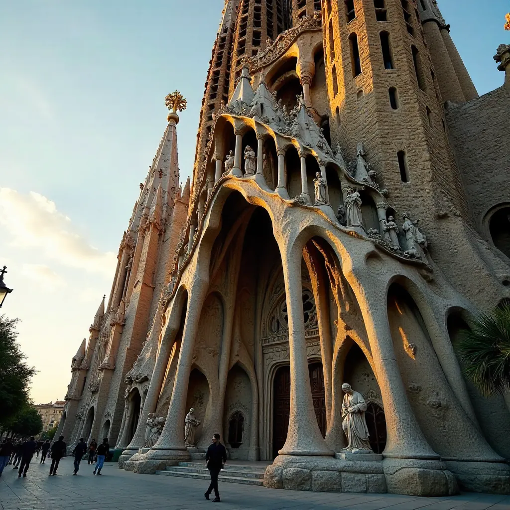 Stunning Facade of Sagrada Família, Barcelona