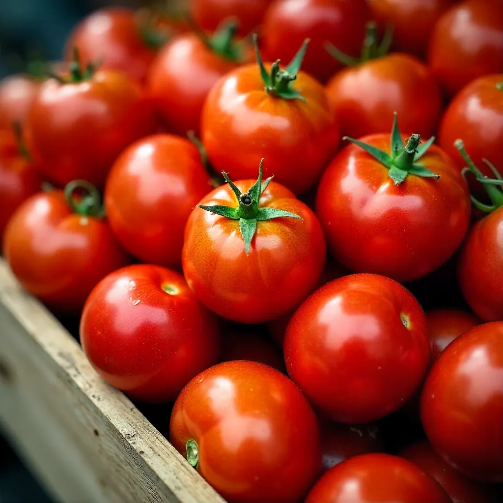 Close-Up: Vibrant Red Tomatoes for Cooking