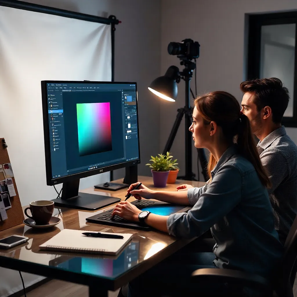 Collaborative Photoshop Edit in a Studio