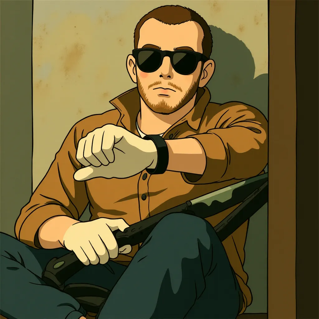 Jai Courtney in Jack Reacher (2012) - Anime style